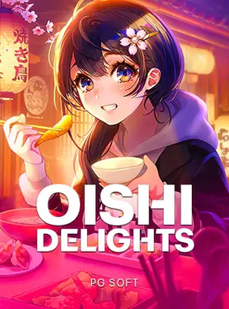 ภาพจากหน้าเกมเกมสล็อต Oishi Delights จากค่าย PG Soft